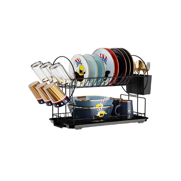 ZHILAI TENGSHUN TRADING INC 2 Layers Of Small Dish Rack, With Drain